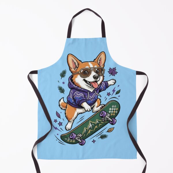 Item preview, Skater Corgi – Cool Dog on Board designed and sold by Dogandesighn.