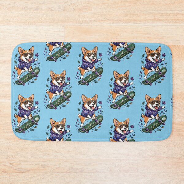 Item preview, Skater Corgi – Cool Dog on Board designed and sold by Dogandesighn.