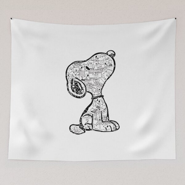 Item preview, Snoopy Vintage Comic Strip Collage _ Black And White designed and sold by Har-vee.