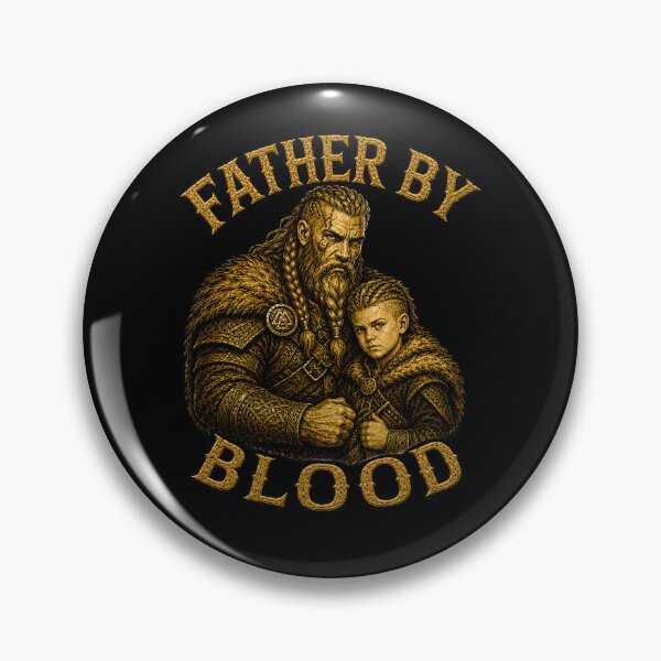 Item preview, Father By Blood Viking Father Son Norse Warrior Design designed and sold by R3X .