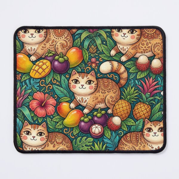 Item preview, Tropical Fruit Garden Cats designed and sold by Iampoji.