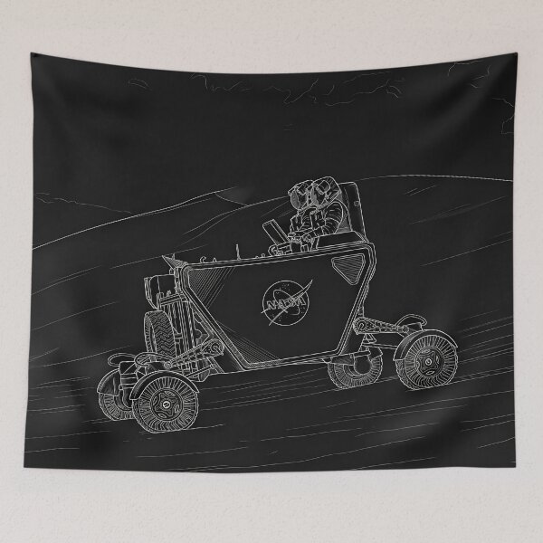Item preview, NASA Space Exploration Rover Technical Line Art designed and sold by 7Pixel.