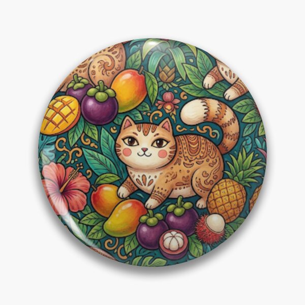 Item preview, Tropical Fruit Garden Cats designed and sold by Iampoji.