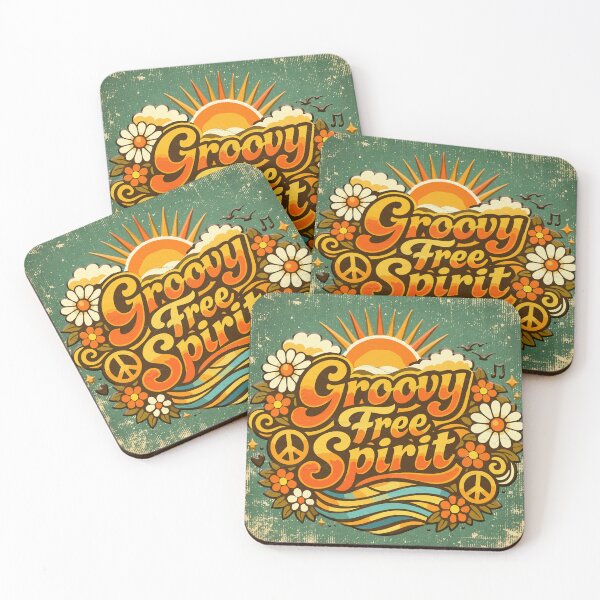 Item preview, Groovy Free Spirit – Retro Hippie Sunshine Design designed and sold by ArtByBoya.