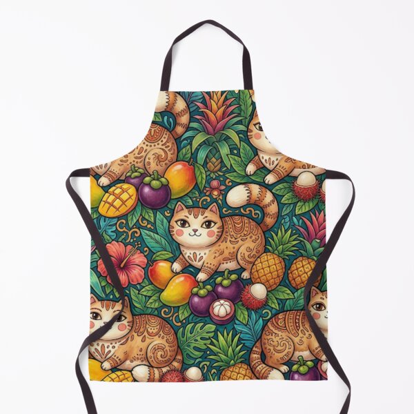Item preview, Tropical Fruit Garden Cats designed and sold by Iampoji.