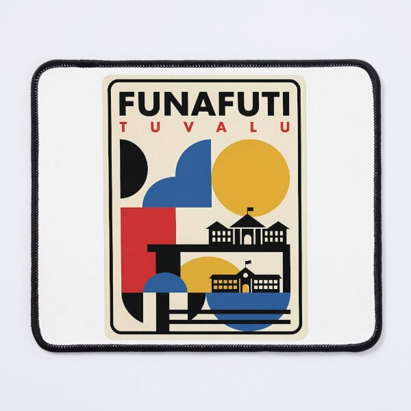 Item preview, Funafuti Tuvalu Abstract Geometric Travel Art Style designed and sold by k3rstman1.