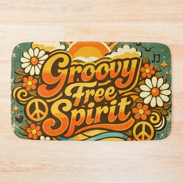 Item preview, Groovy Free Spirit – Retro Hippie Sunshine Design designed and sold by ArtByBoya.