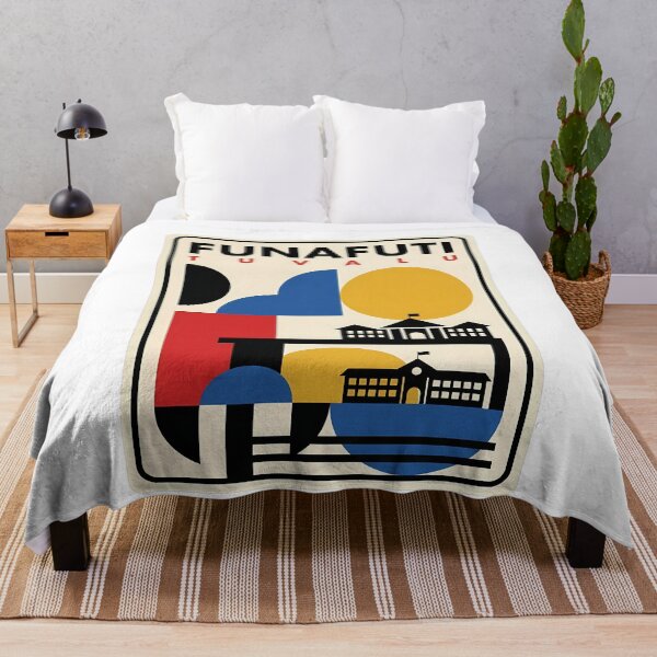 Item preview, Funafuti Tuvalu Abstract Geometric Travel Art Style designed and sold by k3rstman1.