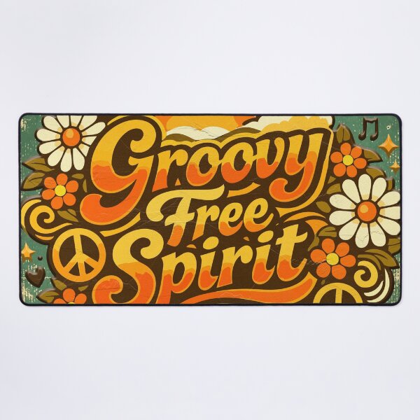 Item preview, Groovy Free Spirit – Retro Hippie Sunshine Design designed and sold by ArtByBoya.