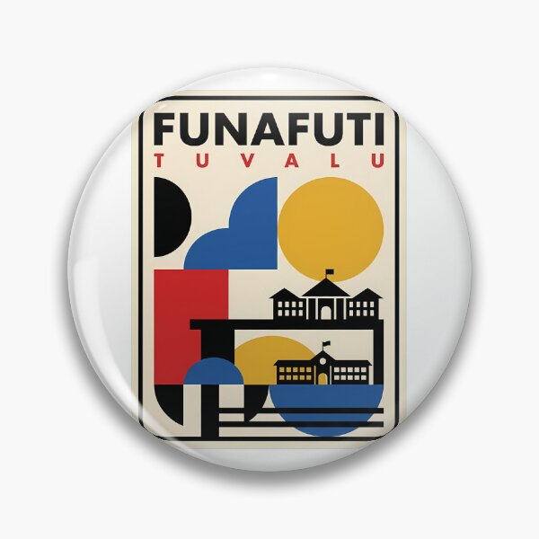 Item preview, Funafuti Tuvalu Abstract Geometric Travel Art Style designed and sold by k3rstman1.