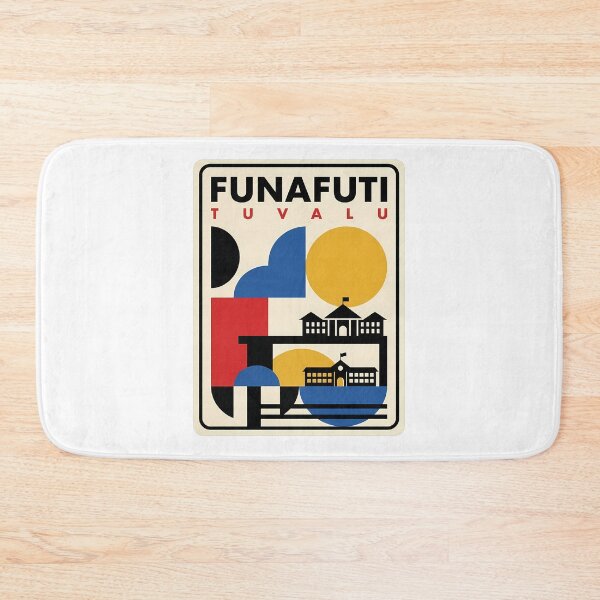 Item preview, Funafuti Tuvalu Abstract Geometric Travel Art Style designed and sold by k3rstman1.