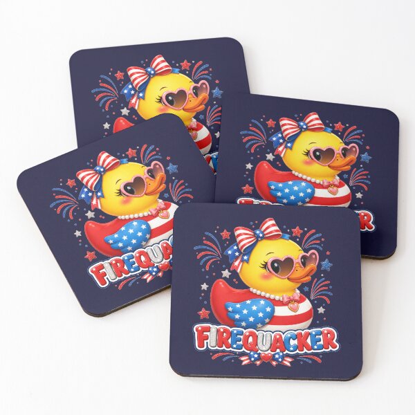 Item preview, 4th of July Cute Duck Firequacker Patriotic Sunglasses designed and sold by SunfullyYours.