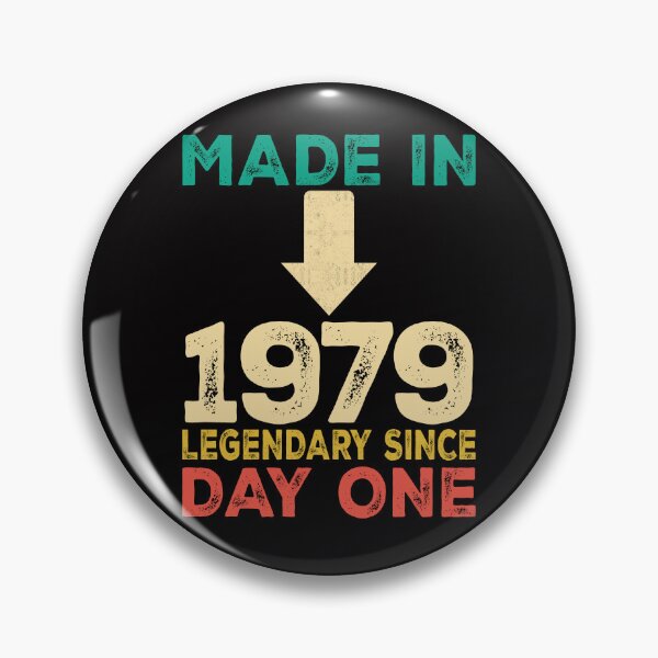 Item preview, Born in 1979 Vintage 47th Birthday Legend Born Gift Distressed Design designed and sold by FernaRoje.