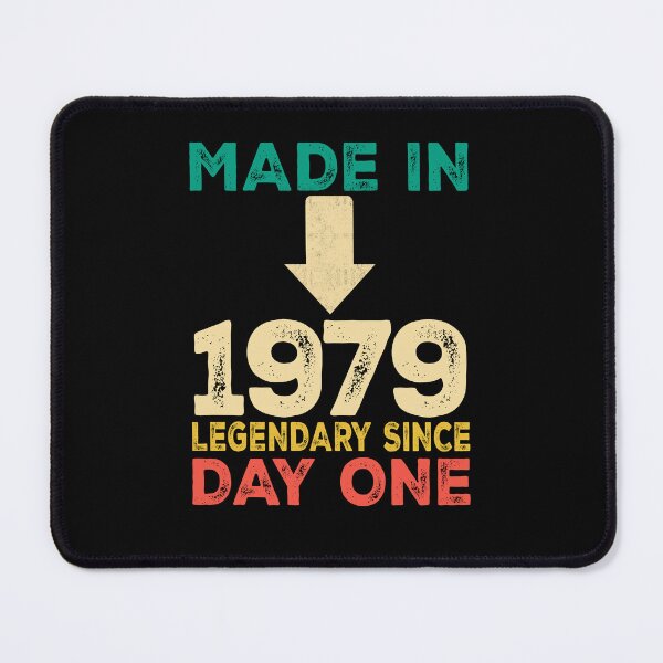 Item preview, Born in 1979 Vintage 47th Birthday Legend Born Gift Distressed Design designed and sold by FernaRoje.