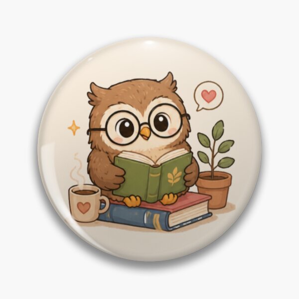 Item preview, Book Worm Owl designed and sold by MellowMunchkins.