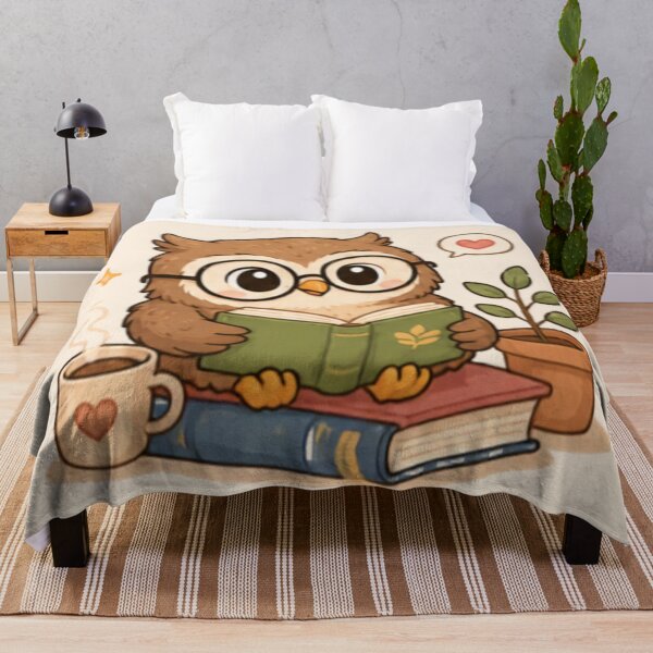 Item preview, Book Worm Owl designed and sold by MellowMunchkins.