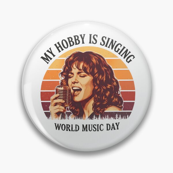 Item preview, Vintage Retro Singer Woman Art – World Music Day designed and sold by Art-Arcade6.