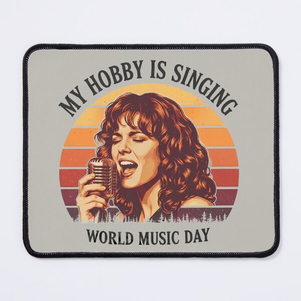 Item preview, Vintage Retro Singer Woman Art – World Music Day designed and sold by Art-Arcade6.