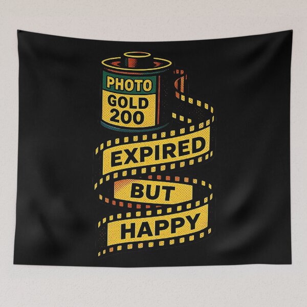 Item preview, Expired But Happy Halftone Gold 200 Film Roll designed and sold by ZETORA Studio.