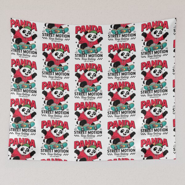 Item preview, Cute Urban Streetwear Panda Skater Design designed and sold by Taans-Creation.