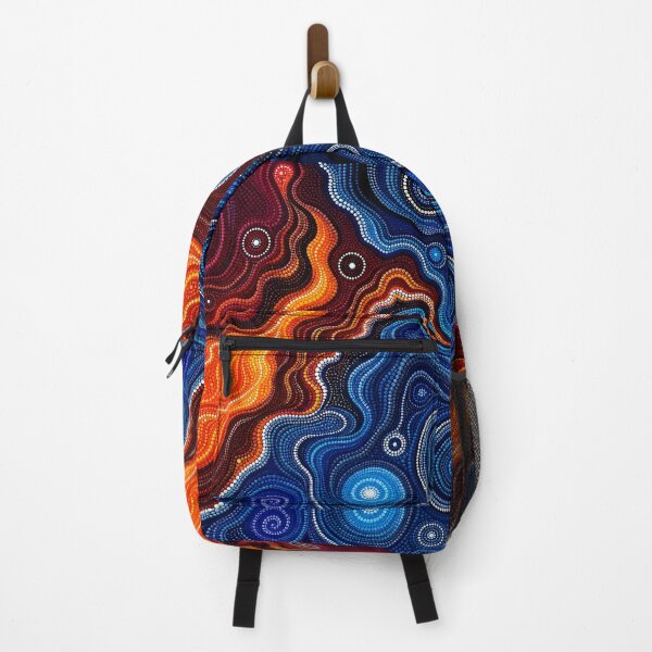 Item preview, Aboriginal Inspired Dot Art - Synergy of Lava and Ocean designed and sold by GrinGalore.