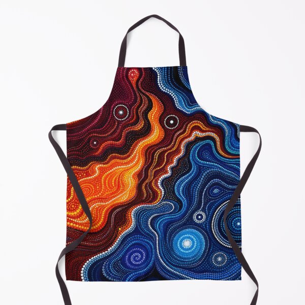 Item preview, Aboriginal Inspired Dot Art - Synergy of Lava and Ocean designed and sold by GrinGalore.