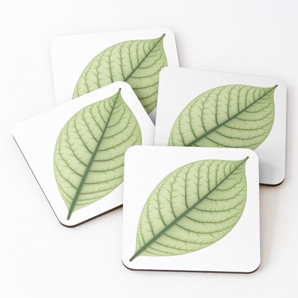 Item preview, Green Leaf Detailed Veins Botanical Nature Art designed and sold by Luna-Flow.