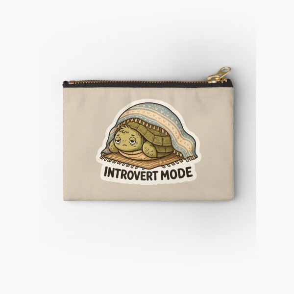Item preview, Introvert Mode Turtle Sticker – Cozy Blanket Turtle | Cute Introvert Aesthetic Design designed and sold by Safe Haven Pets.