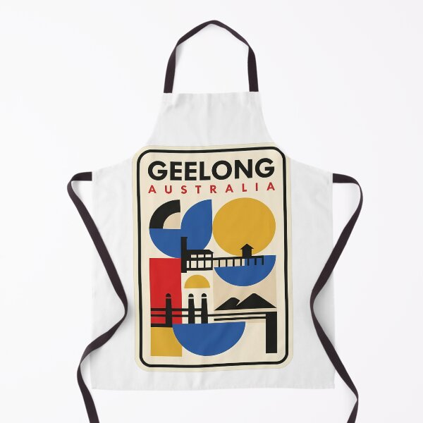 Item preview, Vintage Geelong Australia Geometric Bauhaus Travel Style designed and sold by k3rstman1.