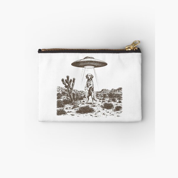 Item preview, UFO Dog Western Vintage Alien Graphic Funny Space Dog Retro Sci Fi Gift designed and sold by Thread&Fable.