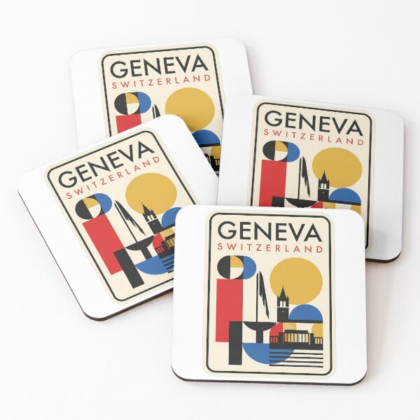 Item preview, Abstract Geometric Geneva Switzerland Travel Landmark designed and sold by k3rstman1.