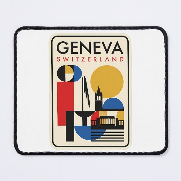Item preview, Abstract Geometric Geneva Switzerland Travel Landmark designed and sold by k3rstman1.