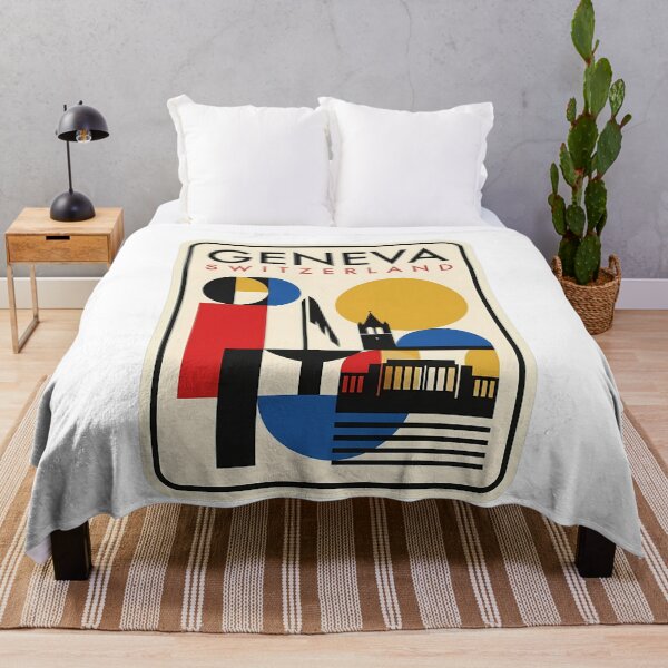 Item preview, Abstract Geometric Geneva Switzerland Travel Landmark designed and sold by k3rstman1.