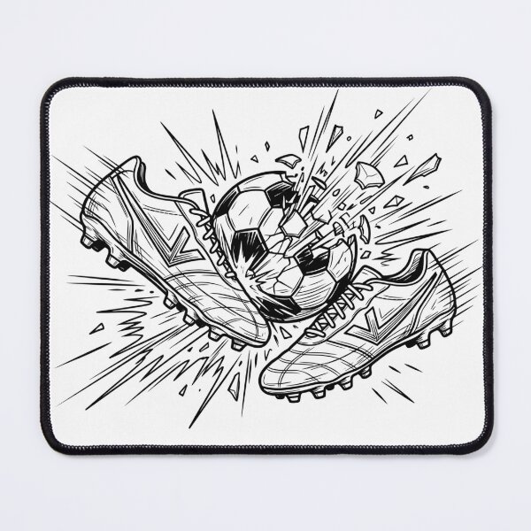 Item preview, Football 2026 Boots Ball Explosion — Minimalist Manga Comic designed and sold by David Mateo ArtWorks.