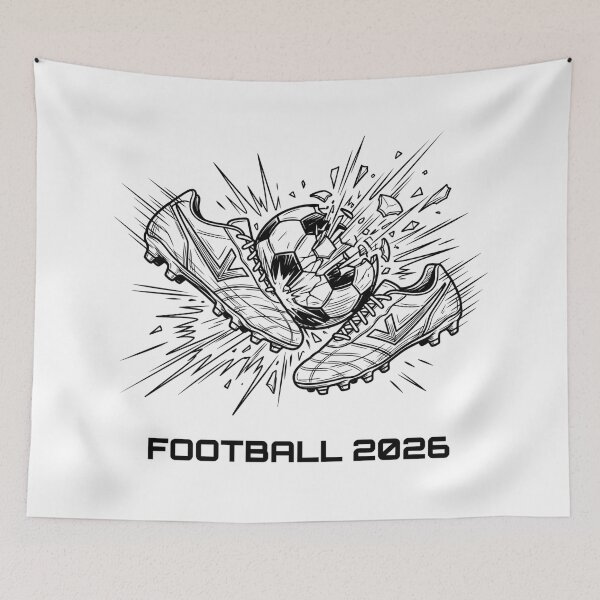Item preview, Football 2026 Boots Ball Explosion — Minimalist Manga Comic designed and sold by David Mateo ArtWorks.