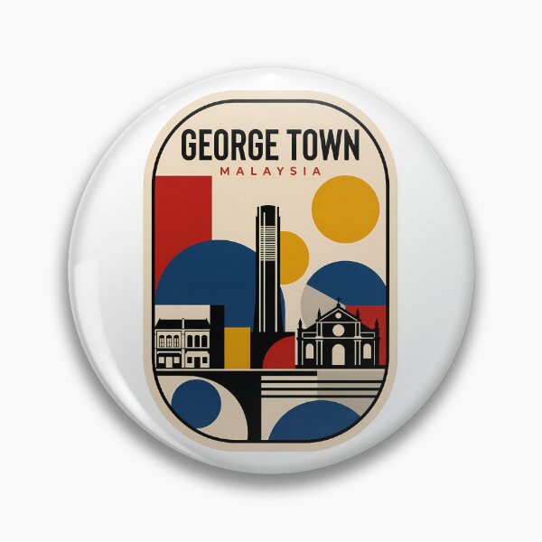 Item preview, George Town Malaysia Retro Minimalist Travel Scene designed and sold by k3rstman1.