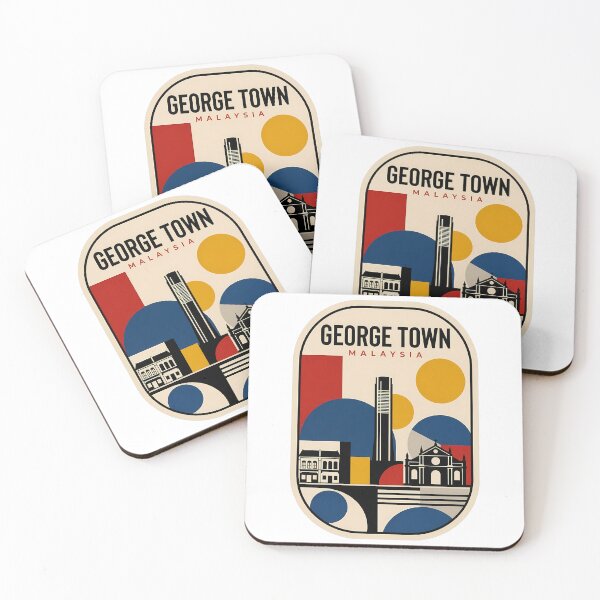 Item preview, George Town Malaysia Retro Minimalist Travel Scene designed and sold by k3rstman1.