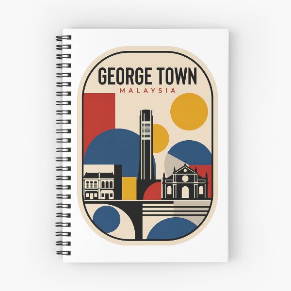 Item preview, George Town Malaysia Retro Minimalist Travel Scene designed and sold by k3rstman1.