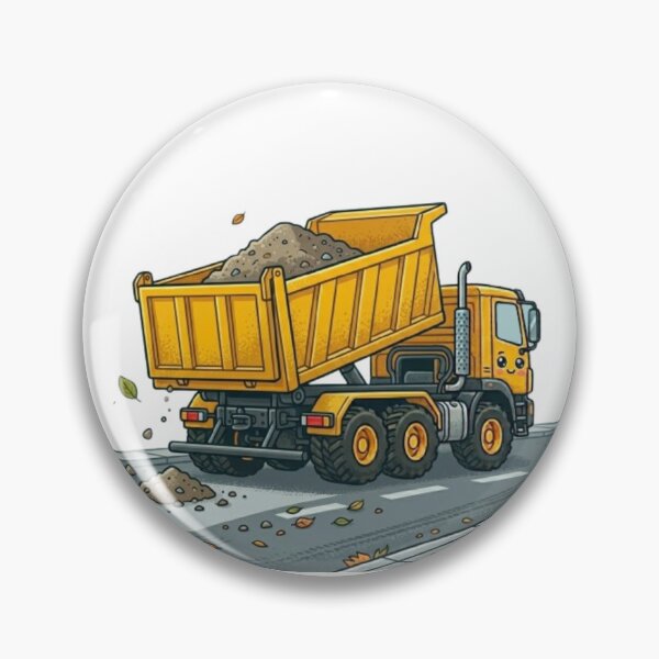 Item preview, Smiling Cartoon Tipper Lorry Mascot designed and sold by BoldConcept43.