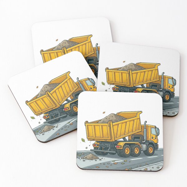 Item preview, Smiling Cartoon Tipper Lorry Mascot designed and sold by BoldConcept43.