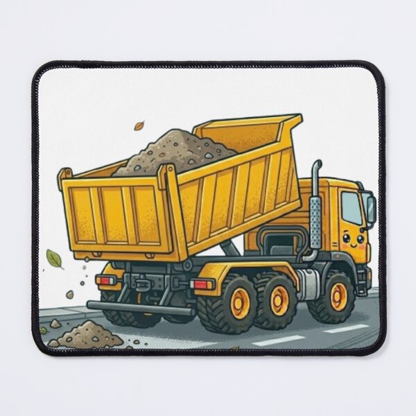 Item preview, Smiling Cartoon Tipper Lorry Mascot designed and sold by BoldConcept43.
