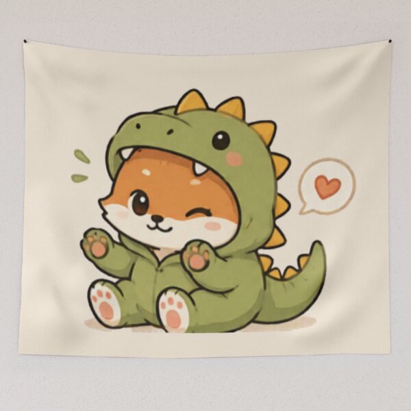 Item preview, Cute Dino Fox designed and sold by MellowMunchkins.