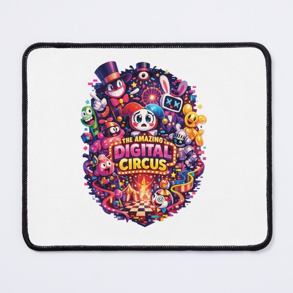 Item preview, The Amazing Digital Circus Fan Art Neon Cartoon Design | Pomni Inspired Glitch Aesthetic Graphic Tee designed and sold by Graphic Therapist.