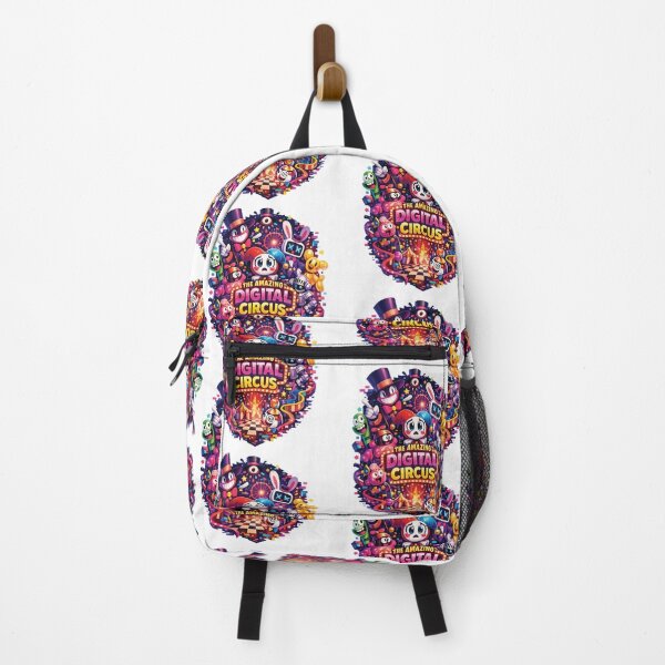 Item preview, The Amazing Digital Circus Fan Art Neon Cartoon Design | Pomni Inspired Glitch Aesthetic Graphic Tee designed and sold by Graphic Therapist.