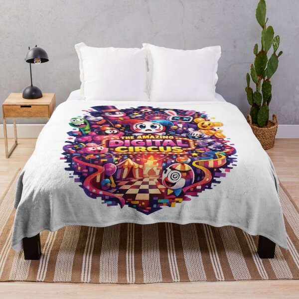 Item preview, The Amazing Digital Circus Fan Art Neon Cartoon Design | Pomni Inspired Glitch Aesthetic Graphic Tee designed and sold by Graphic Therapist.