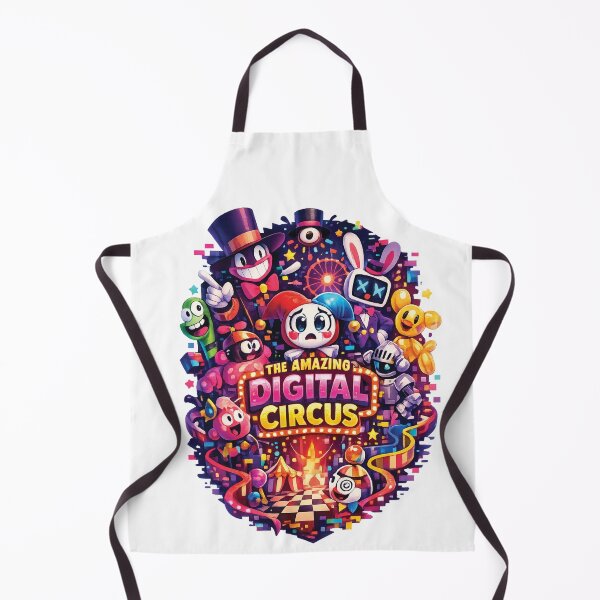 Item preview, The Amazing Digital Circus Fan Art Neon Cartoon Design | Pomni Inspired Glitch Aesthetic Graphic Tee designed and sold by Graphic Therapist.