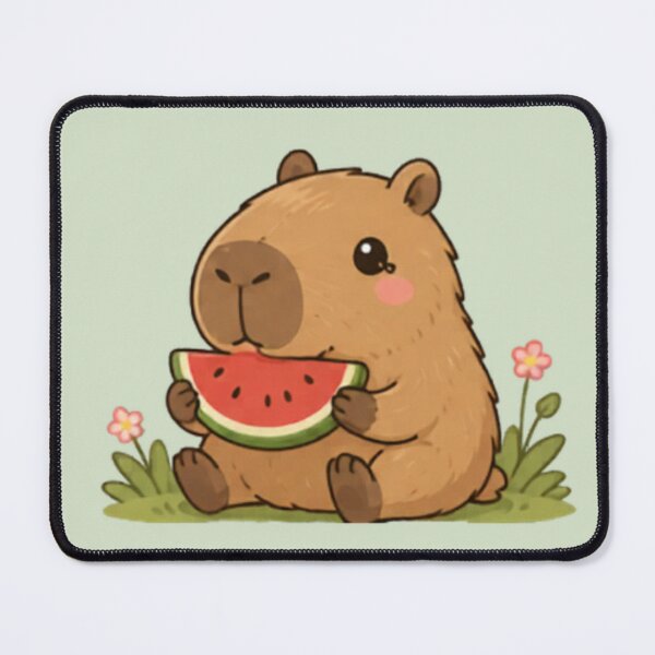 Item preview, Snack Time Capybara designed and sold by MellowMunchkins.