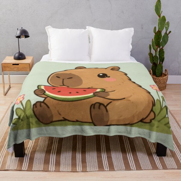 Item preview, Snack Time Capybara designed and sold by MellowMunchkins.