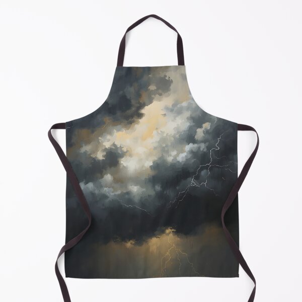 Item preview, Dark Storm Clouds Lightning Dramatic Sky Art designed and sold by Luna-Flow.