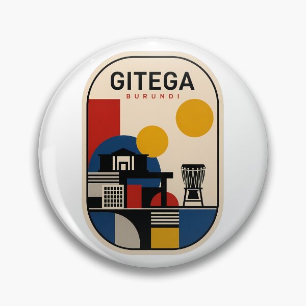 Item preview, Gitega Burundi Retro Abstract Minimalist Cityscape designed and sold by k3rstman1.